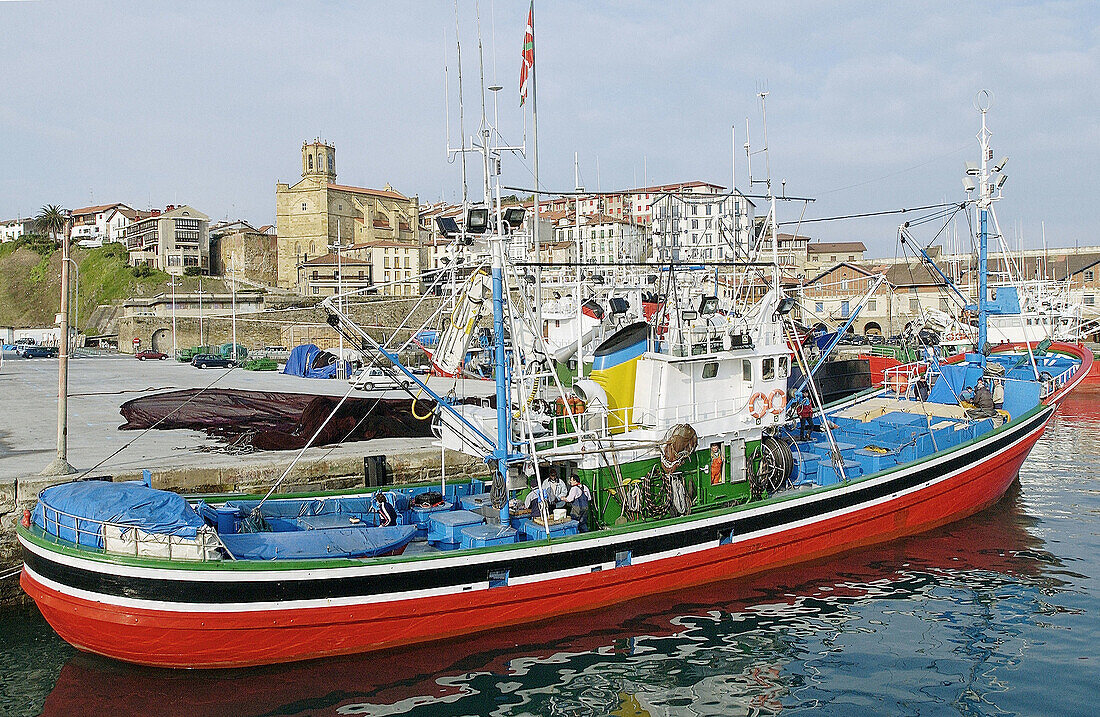 Fischereihafen. Getaria. Guipúzcoa, Spanien