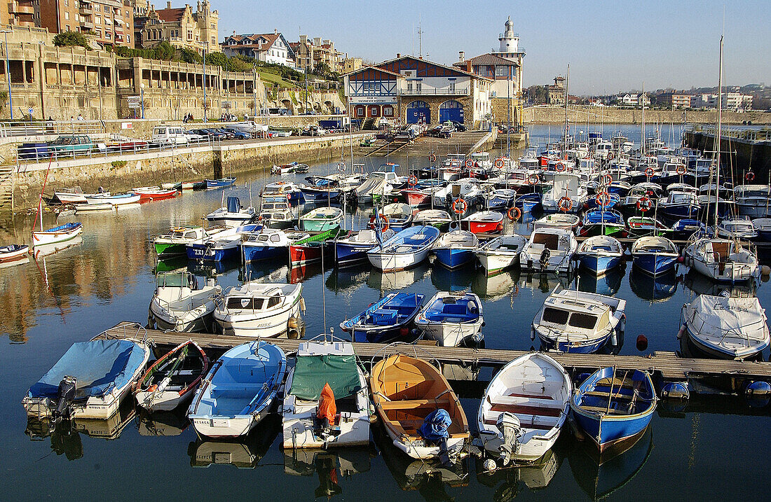 Yachthafen. Getxo, Las Arenas. Biskaya, Spanien