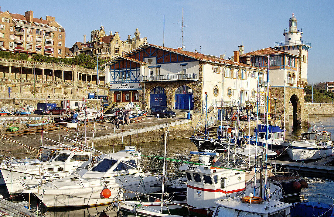 Yachthafen. Getxo, Las Arenas. Biskaya, Spanien