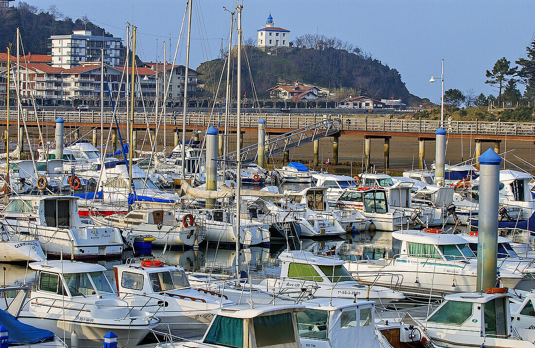 Yachthafen. Zumaia. Guipúzcoa, Spanien