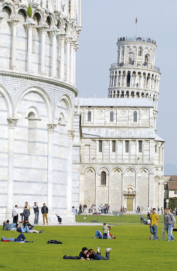 Piazza dei Miracoli. Pisa. Toskana, Italien