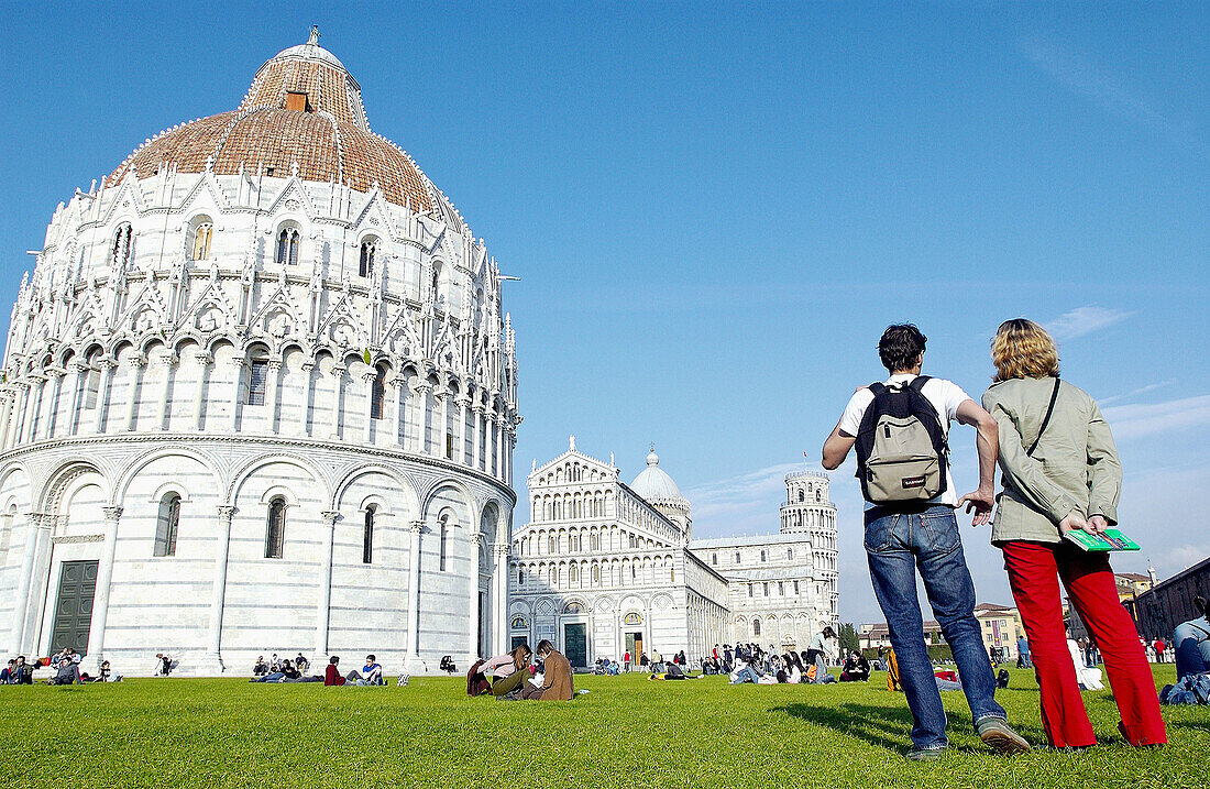 Piazza dei Miracoli. Pisa. Toskana, Italien