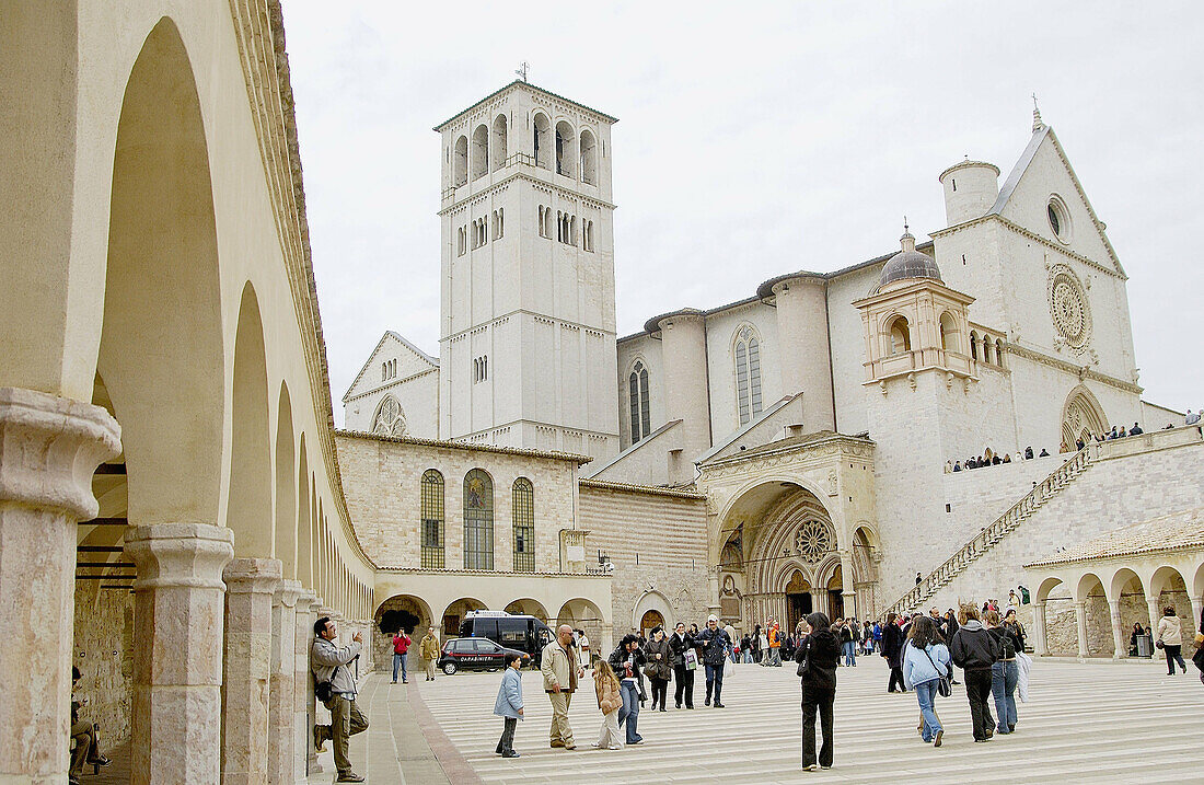 Basilika des Heiligen Franziskus. Assisi. Umbrien, Italien