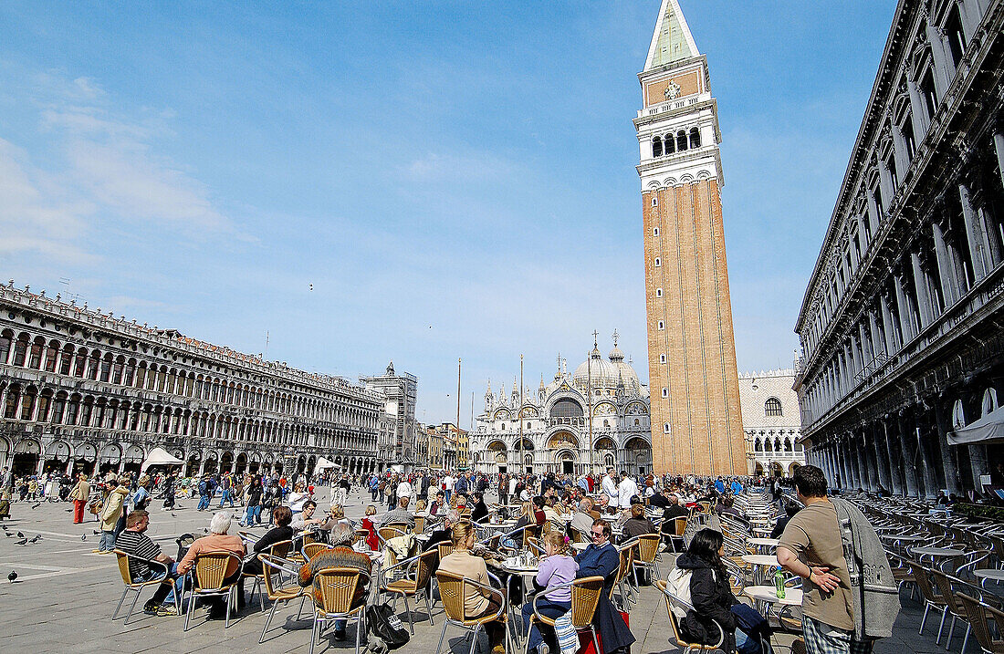 Markusplatz. Venedig. Venetien, Italien