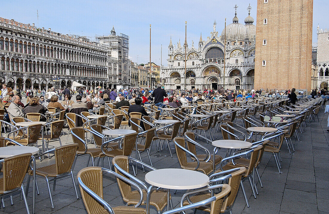 Markusplatz. Venedig. Venetien, Italien