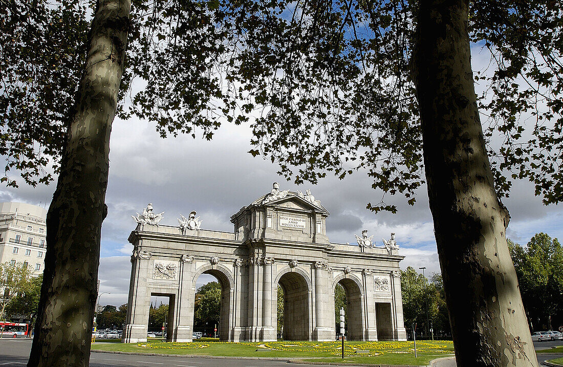 Puerta de Alcalá. Platz der Unabhängigkeit. Madrid. Spanien