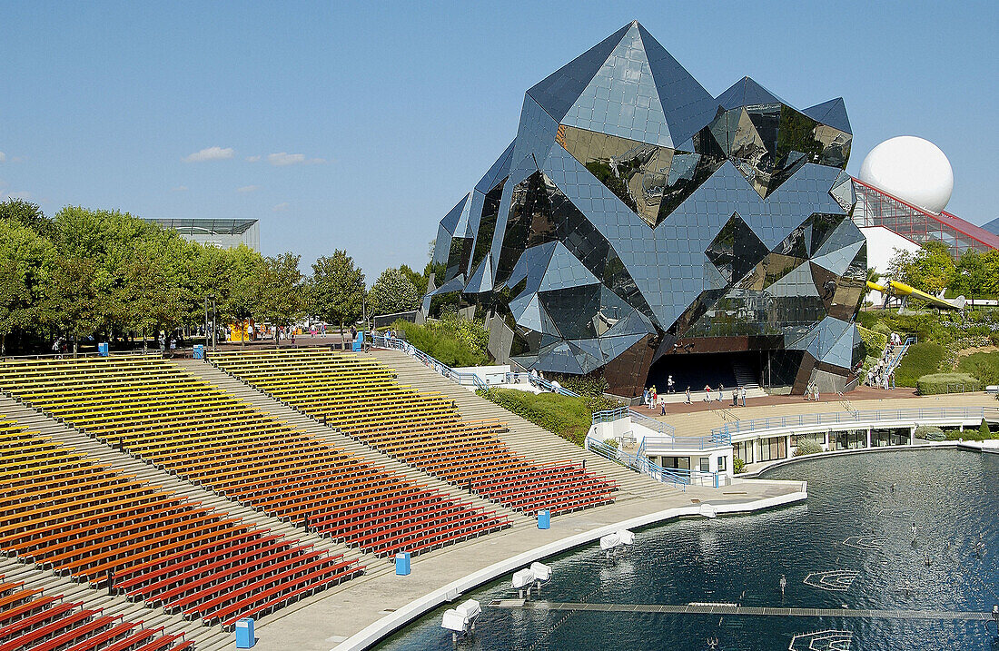 Futuroscope, Bild- und Ton-Themenpark. Poitiers. Vienne, Poitou-Charentes, Frankreich