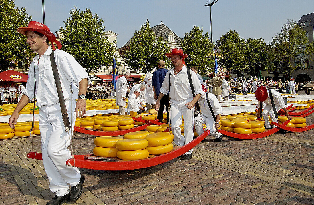 Käsemarkt, De Waag. Alkmaar. Niederlande