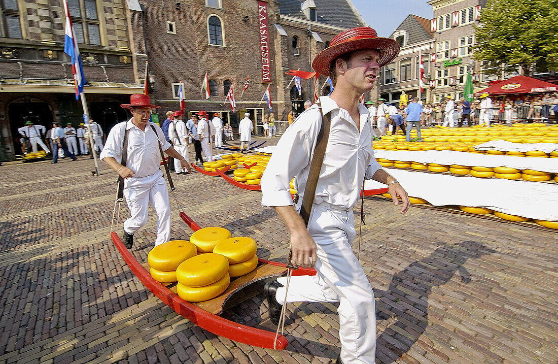 Käsemarkt, De Waag. Alkmaar. Niederlande