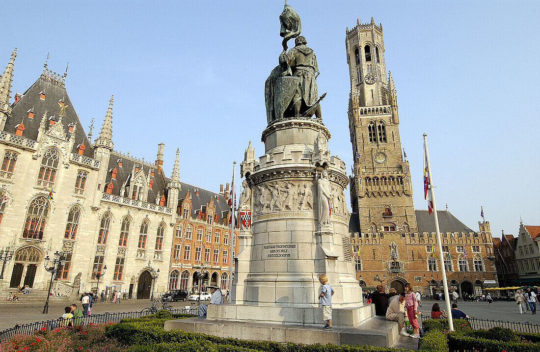 Markt (Market Square). Brugge. Flanders, Belgium