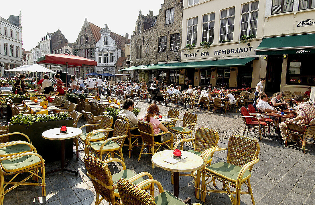 Markt (Marktplatz). Brügge. Flandern, Belgien