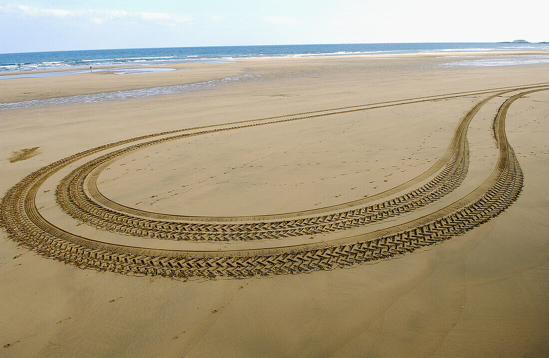 Strand von Zarautz. Gipuzkoa. Euskadi. Spanien.