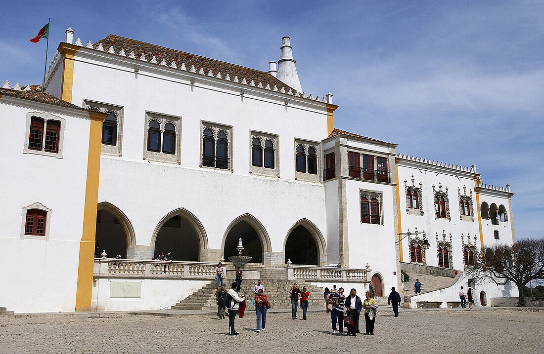 Paço Real (Nationalpalast), Sintra. Bezirk von Lissabon, Portugal