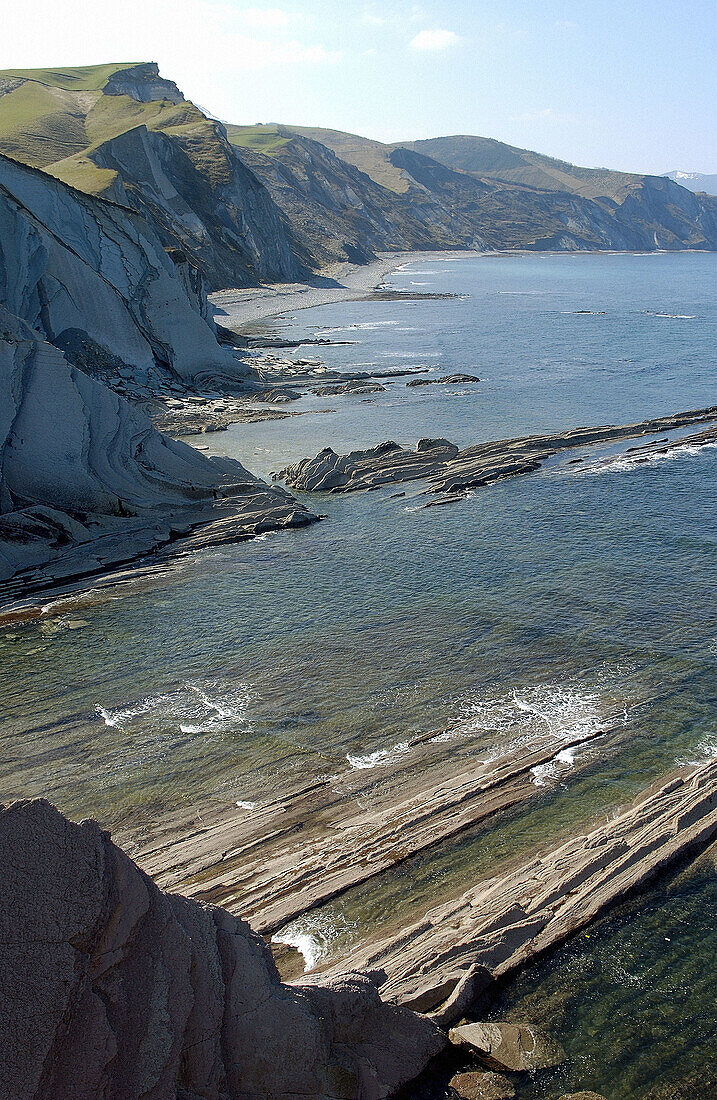 Flysch. Algorri. Zumaia. Gipuzkoa. Euskadi. Spanien.