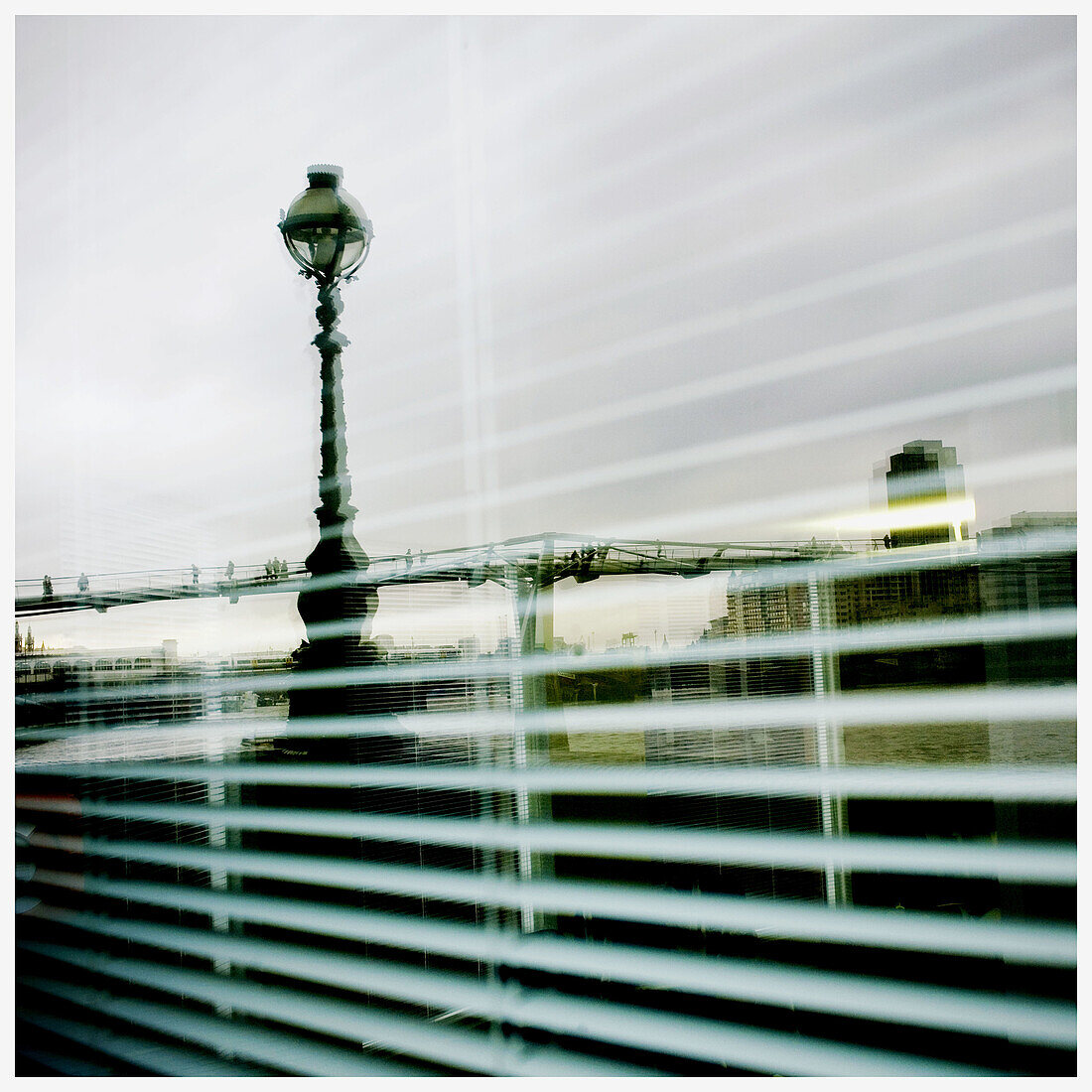 Millenium Bridge, river Thames, London. England, UK