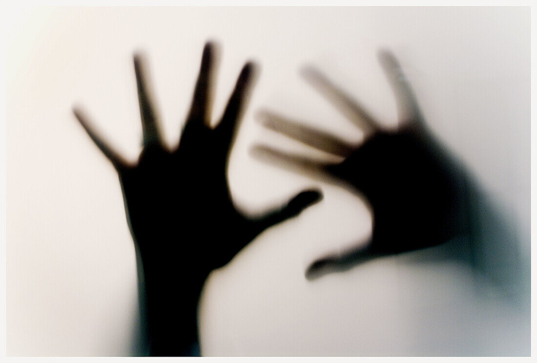  Anguish, Caught, Color, Colour, Concept, Concepts, Distress, Disturbing, Finger, Fingers, Gesture, Gestures, Gesturing, Hand, Hands, Human, Indoor, Indoors, Interior, One, One person, People, Person, Persons, Posture, Postures, See-through, Silhouette, S