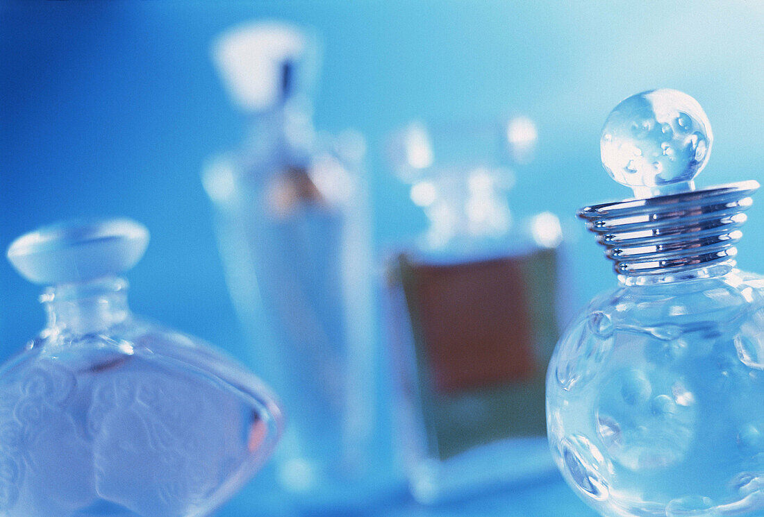  Aroma, Aromas, Blue, Bottle, Bottles, Close up, Close-up, Closeup, Color, Colour, Concept, Concepts, Elegance, Elegant, Feminine, Fragrance, Horizontal, Indoor, Indoors, Interior, Object, Objects, Odor, Odors, Odour, Odours, Perfume, Perfumery, Perfumes,
