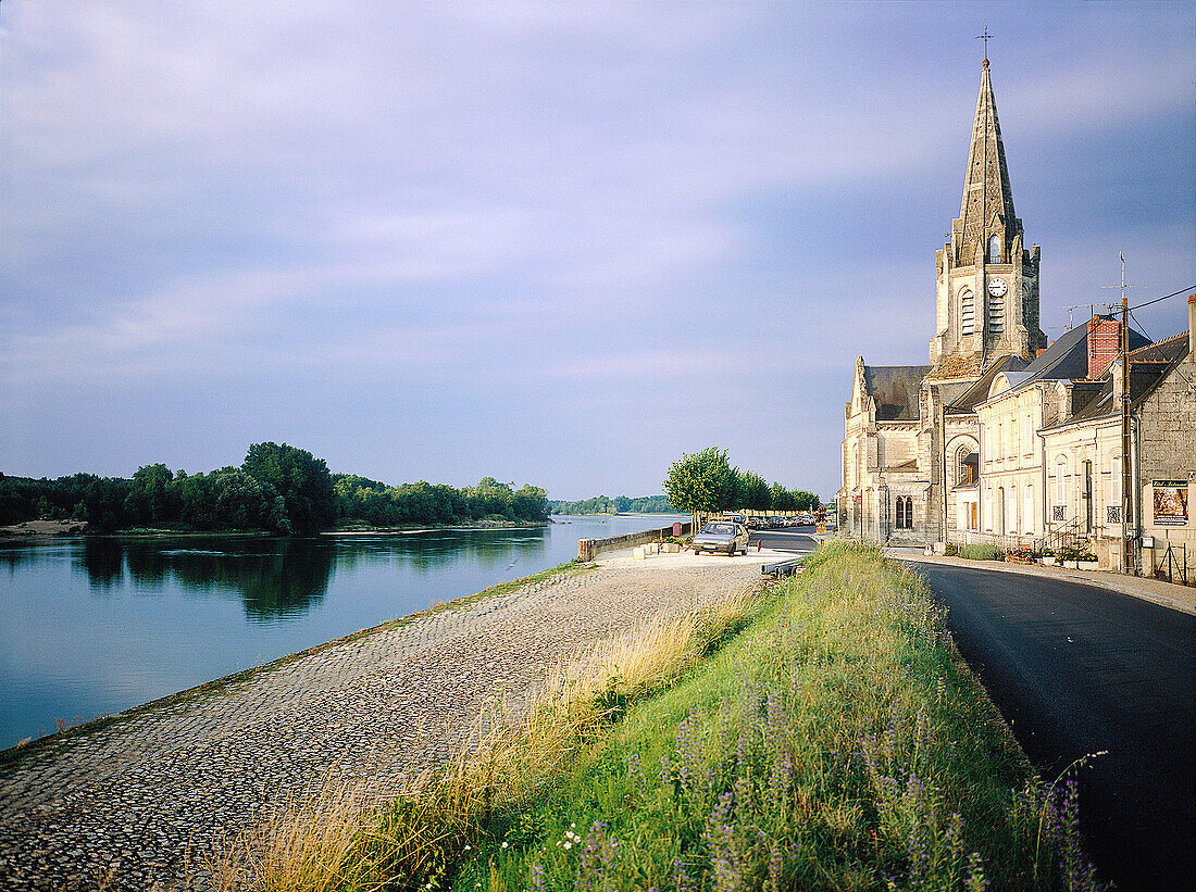 Loire River at Bréhémont. Val-de-Loire. France