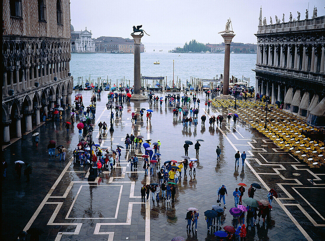 St. Mark s Square in rainy day. Venice. Italy