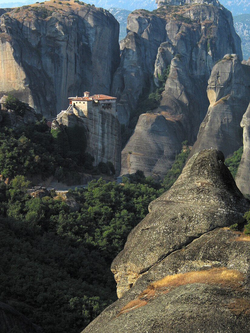 Roussanou monastery, Meteora, Thessalien, Greece.