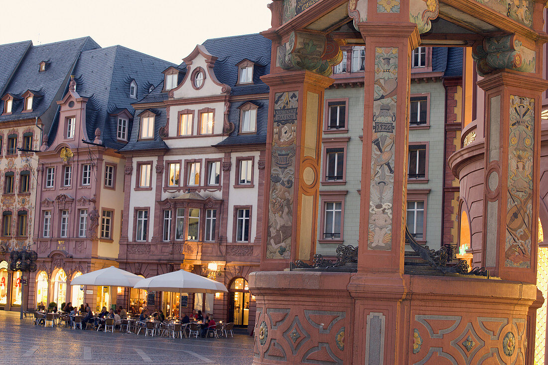 City Center Square, Mainz-capital of Rhineland-Palatinate. Western Germany