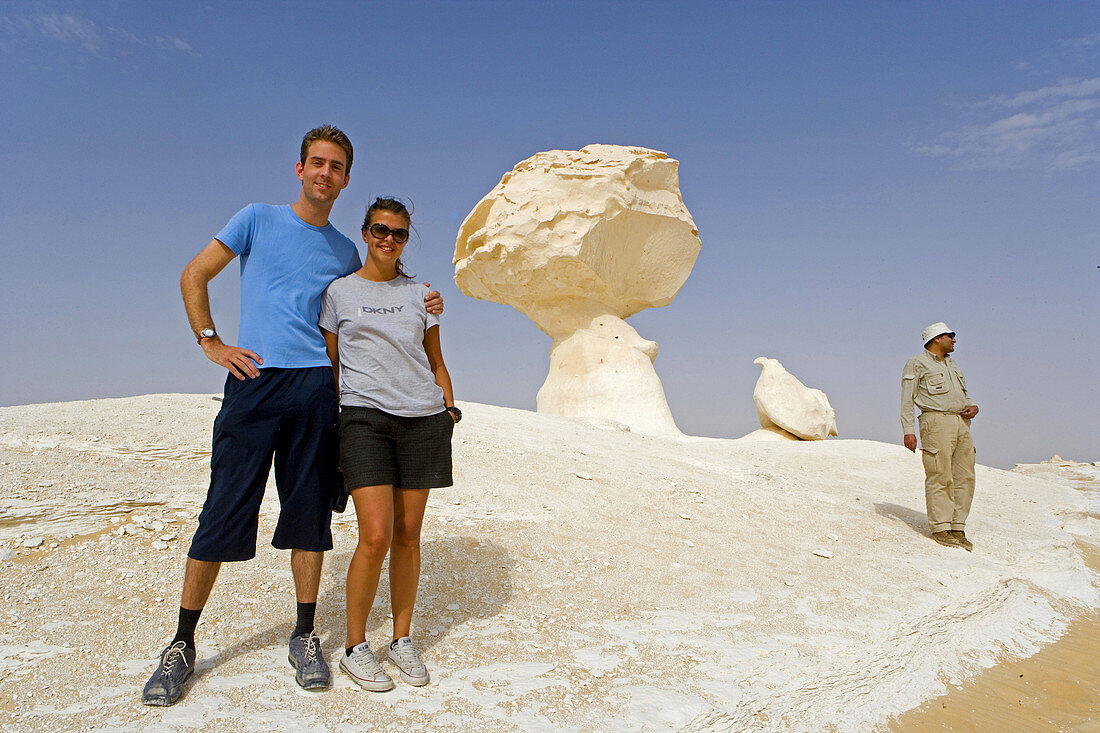 The White Desert near Farafra Oasis. Egypt