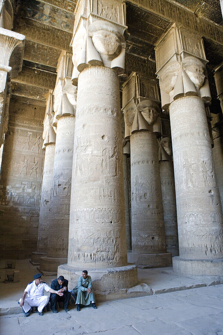 Denderah Temple dedied to goddess Hathor and built 54-29 BC under greco-roman influence. Egypt