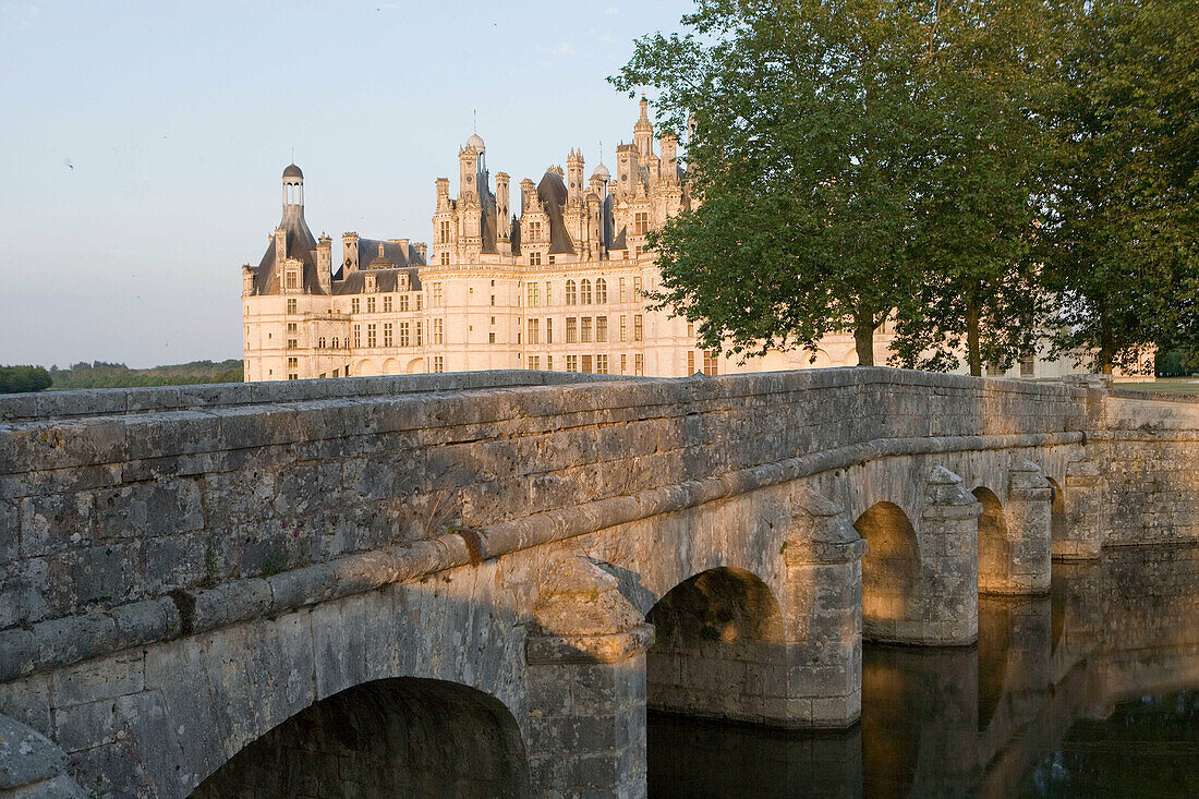 Royal Château at Chambord. Loir-et-Cher, France