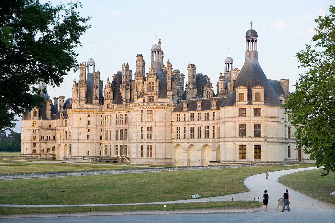 Royal Château at Chambord. Loir-et-Cher, France