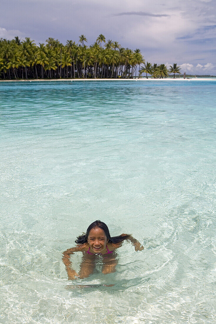 Boarding house Motu Paradis on an islet (motu). Bora Bora island. French Polynesia