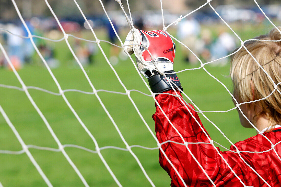 Exterior, Fair-haired, Football, Football ground, Glove, Gloves, Goal, Goalie, Goalies, Goalkeeper