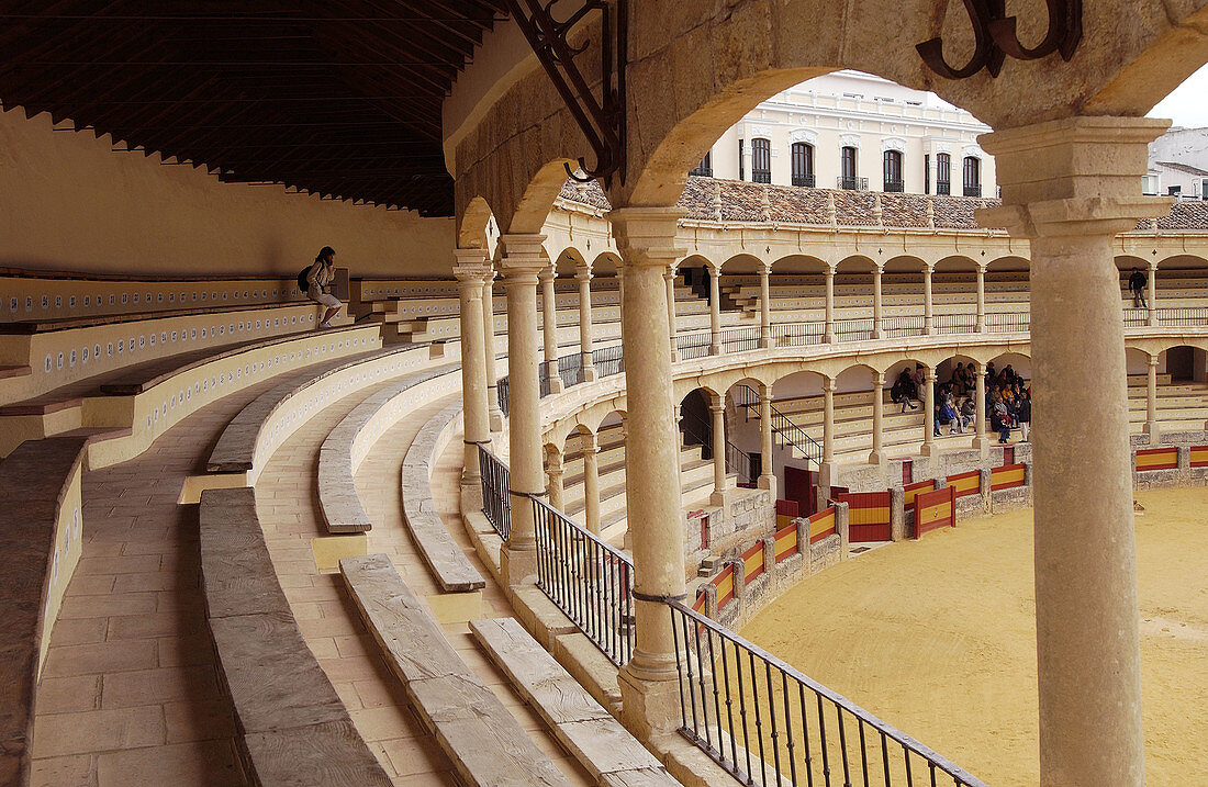 Stierkampfarena (erbaut 1785). Ronda. Provinz Málaga. Spanien