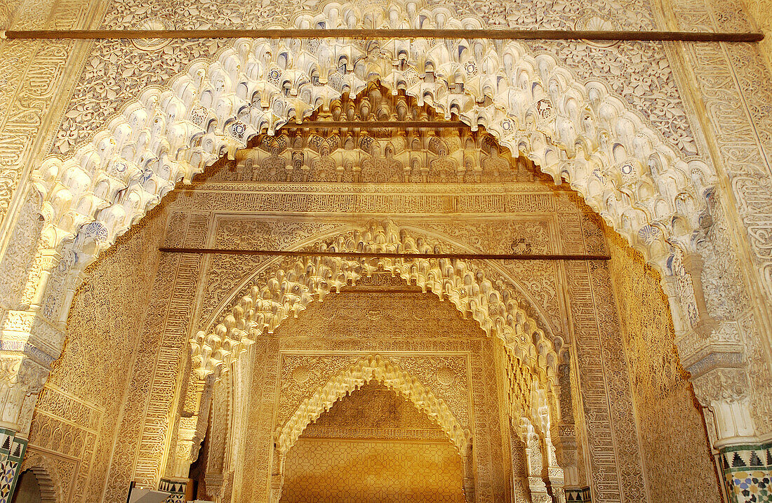 Sala de Justicia oder Sala de los Reyes (Saal der Könige), Alhambra. Granada. Spanien