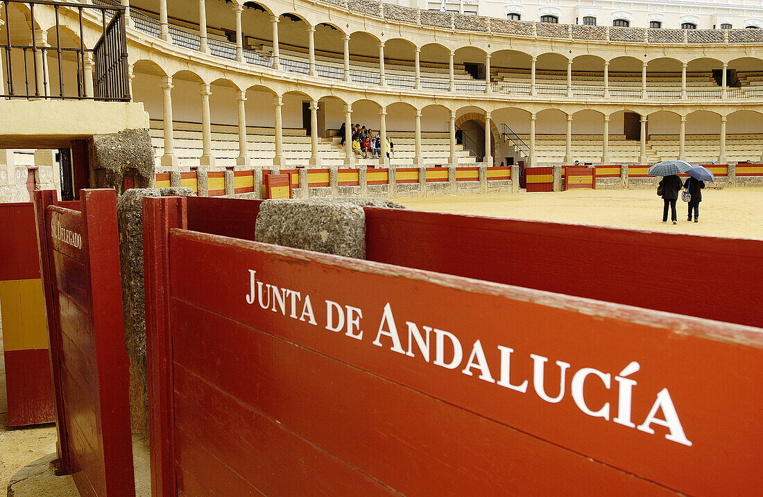 Stierkampfarena (erbaut 1785). Ronda. Provinz Málaga. Spanien