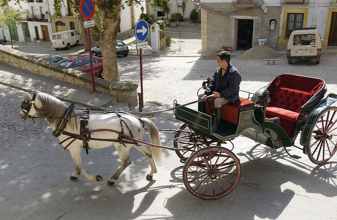 Reisebus in Úbeda. Provinz Jaén. Spanien