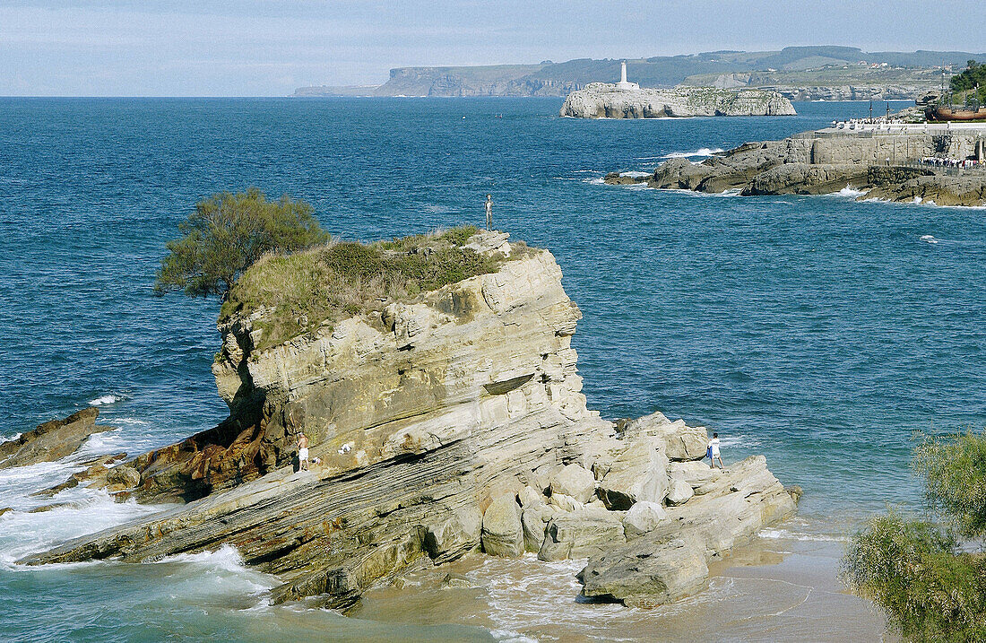 Playa del Camello. Bahia de Santander. Kantabrien. Spanien