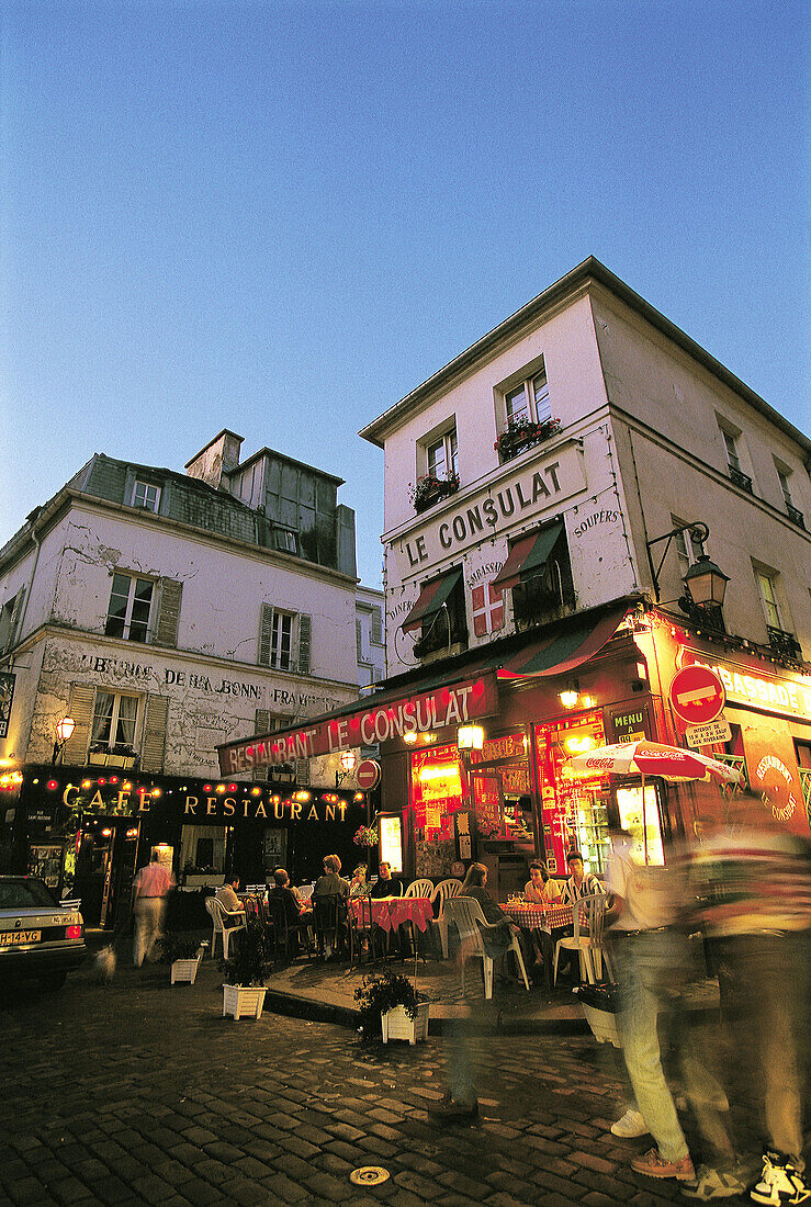 Montmartre at dusk. Paris. France