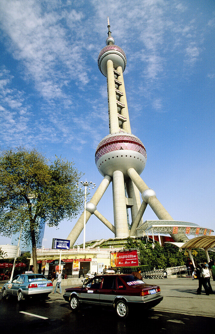 Orient Pearl TV Tower in Pudong new town. Shanghai. China