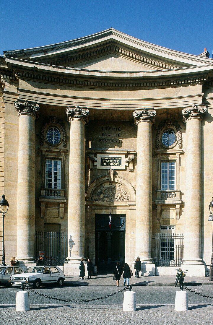 Classical facade of the Faculty of Law. Dijon. Burgundy, France