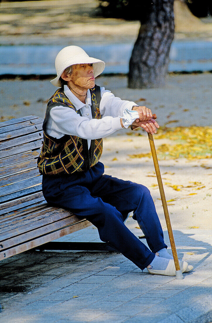Elderly woman. Hiroshima. Japan.