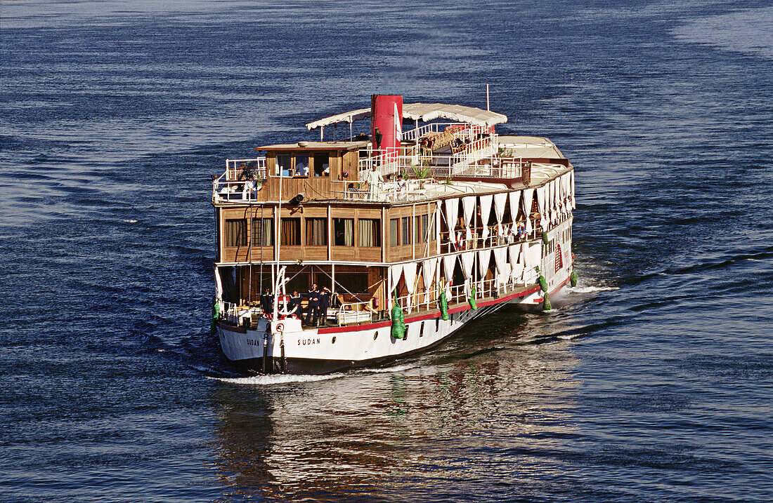 Steamship Sudan, built in 1895. Cruise on river Nile. Egypt.