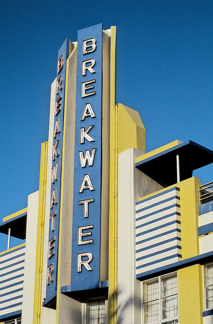 Ocean Drive in the Art Deco district. Miami Beach, Florida. USA.