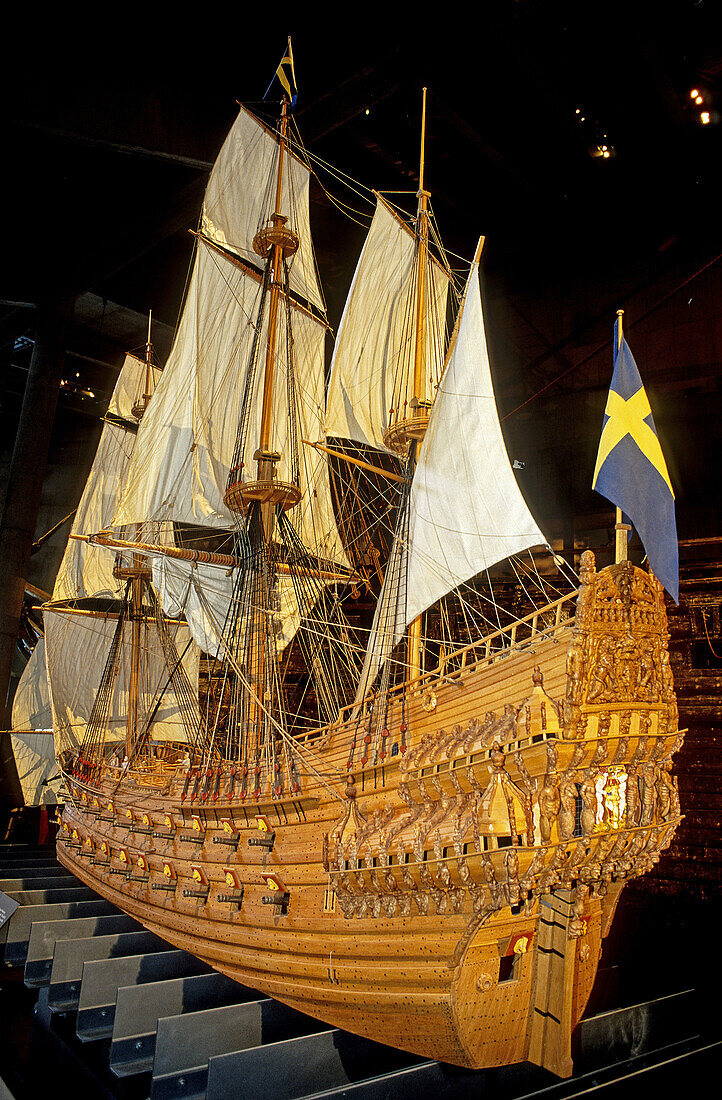 Vasa Ship Museum. XVIIth Century ship who shank in the Stockholm bay. Stockholm. Sweden