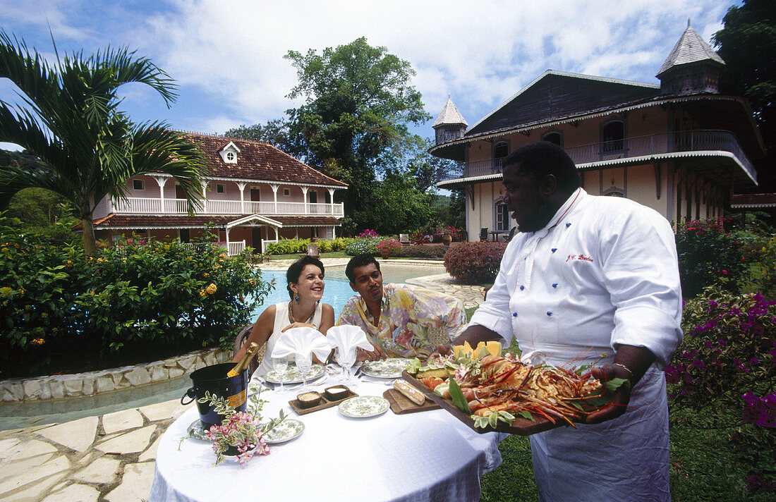 Habitation Lagrange luxury small hotel former colonial mansion. Martinique, Caribbean, France