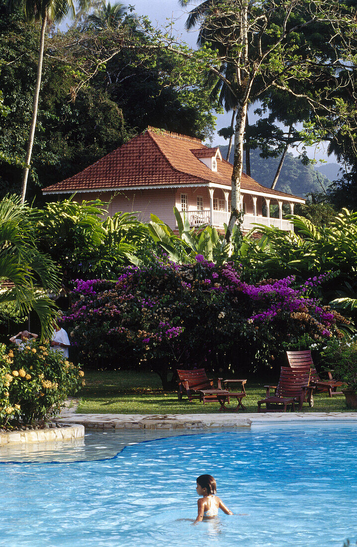 Habitation Lagrange luxury small hotel former colonial mansion. Martinique, Caribbean, France
