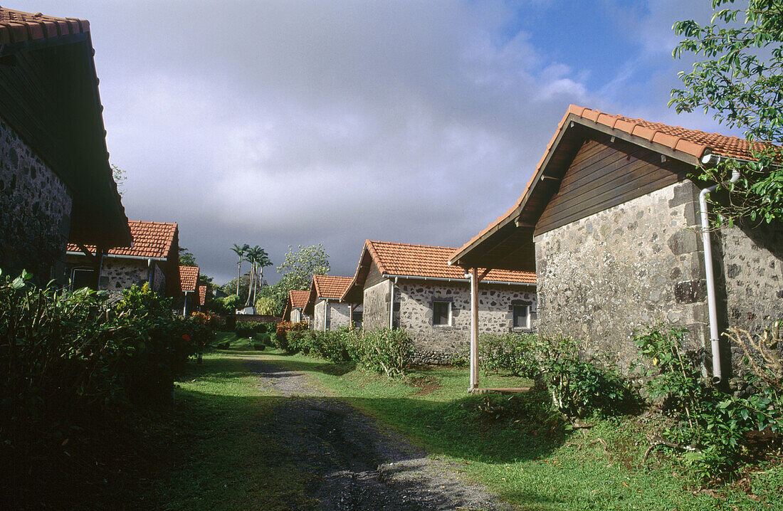 Ancient slaves village in Saint-Pierre. Martinique, Caribbean, France