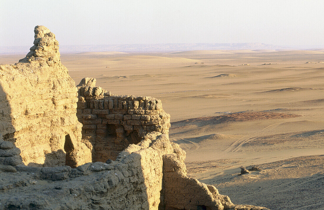 Qasr Dush fortress, Dakhla oasis. Lybian desert, Egypt