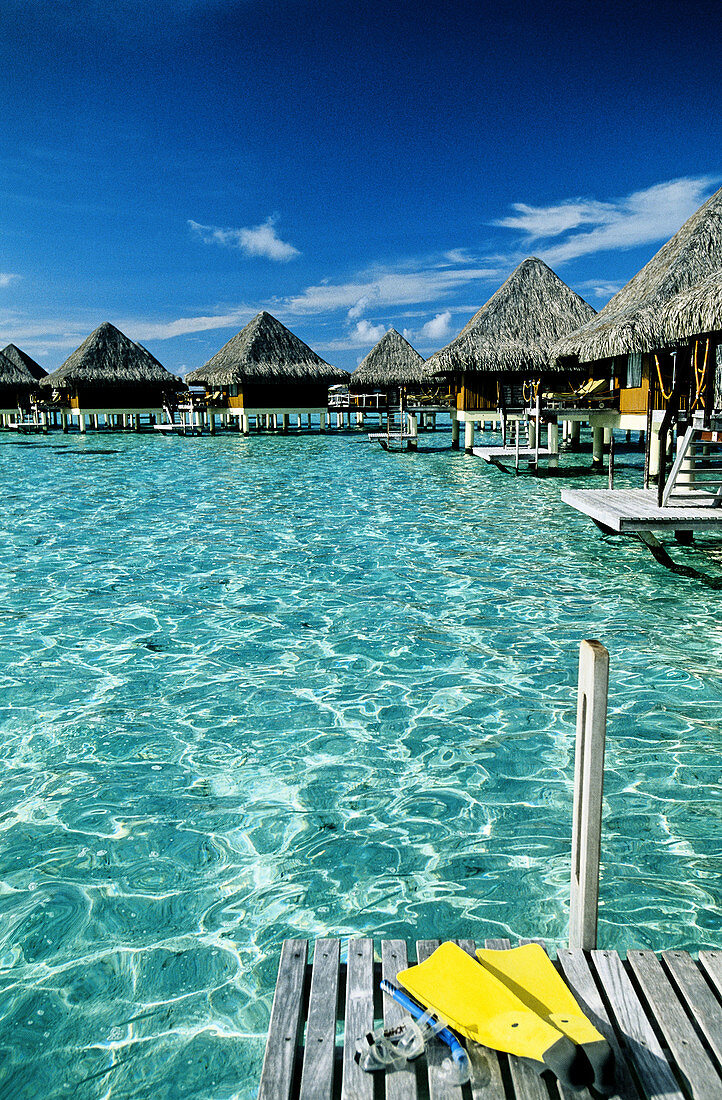 Bora-Bora in the Leeward islands. Society archipelago. French Polynesia