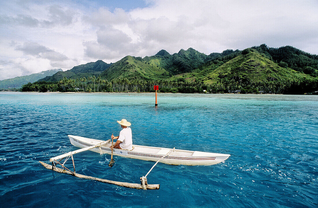 Close to Tahiti, Moorea island in the Windward islands. Society archipelago. French Polynesia