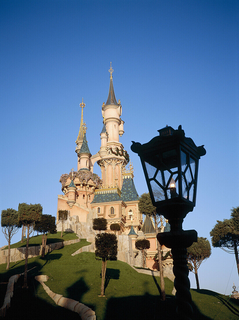 Cinderella s castle in Eurodisney near Paris. France